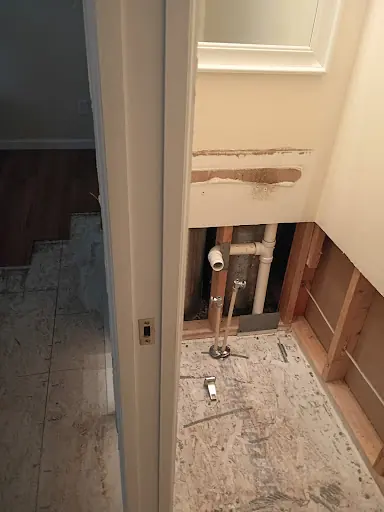 Water damage restoration crew working in Advance, NC