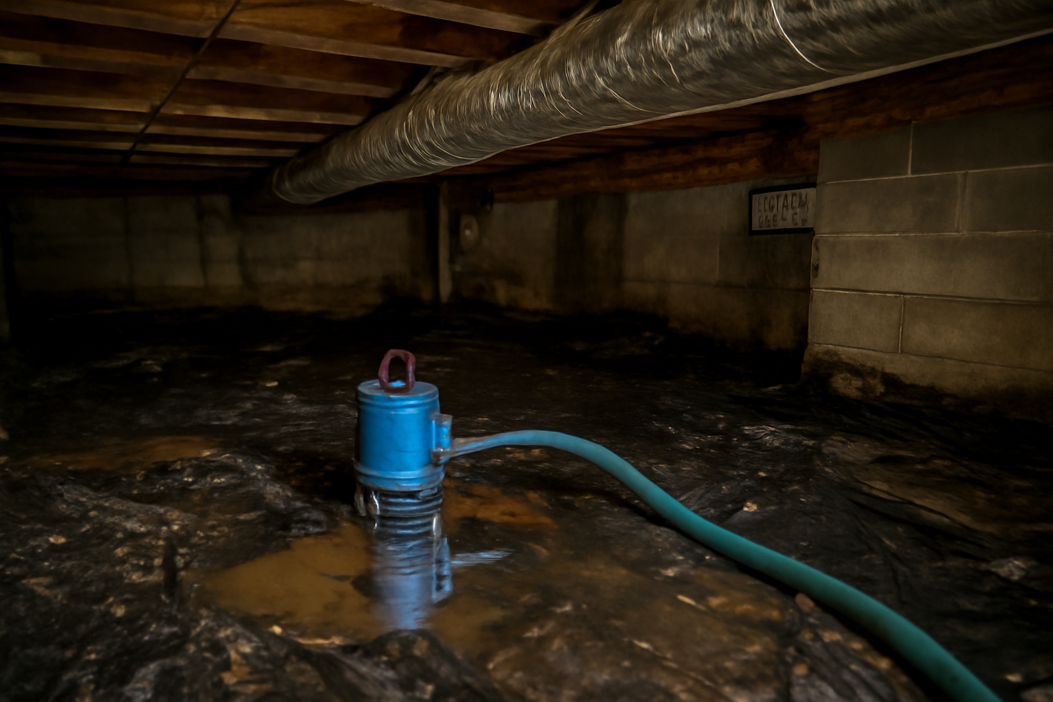 Crawl Space Water Extraction in Davidson, NC