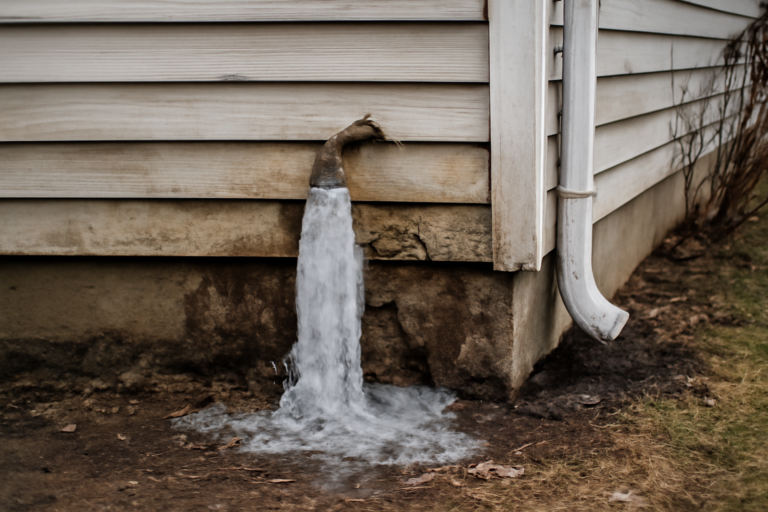 Frozen Pipe Water Removal