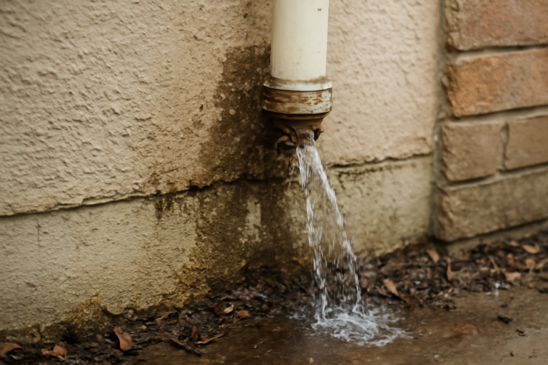 Leaking Pipe Water Removal